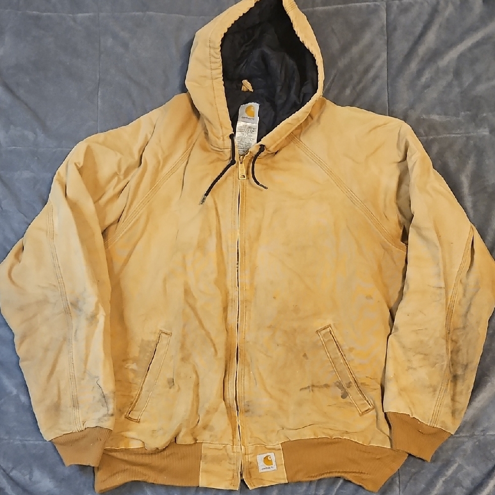 Carhartt Brown Hooded Performance Jacket